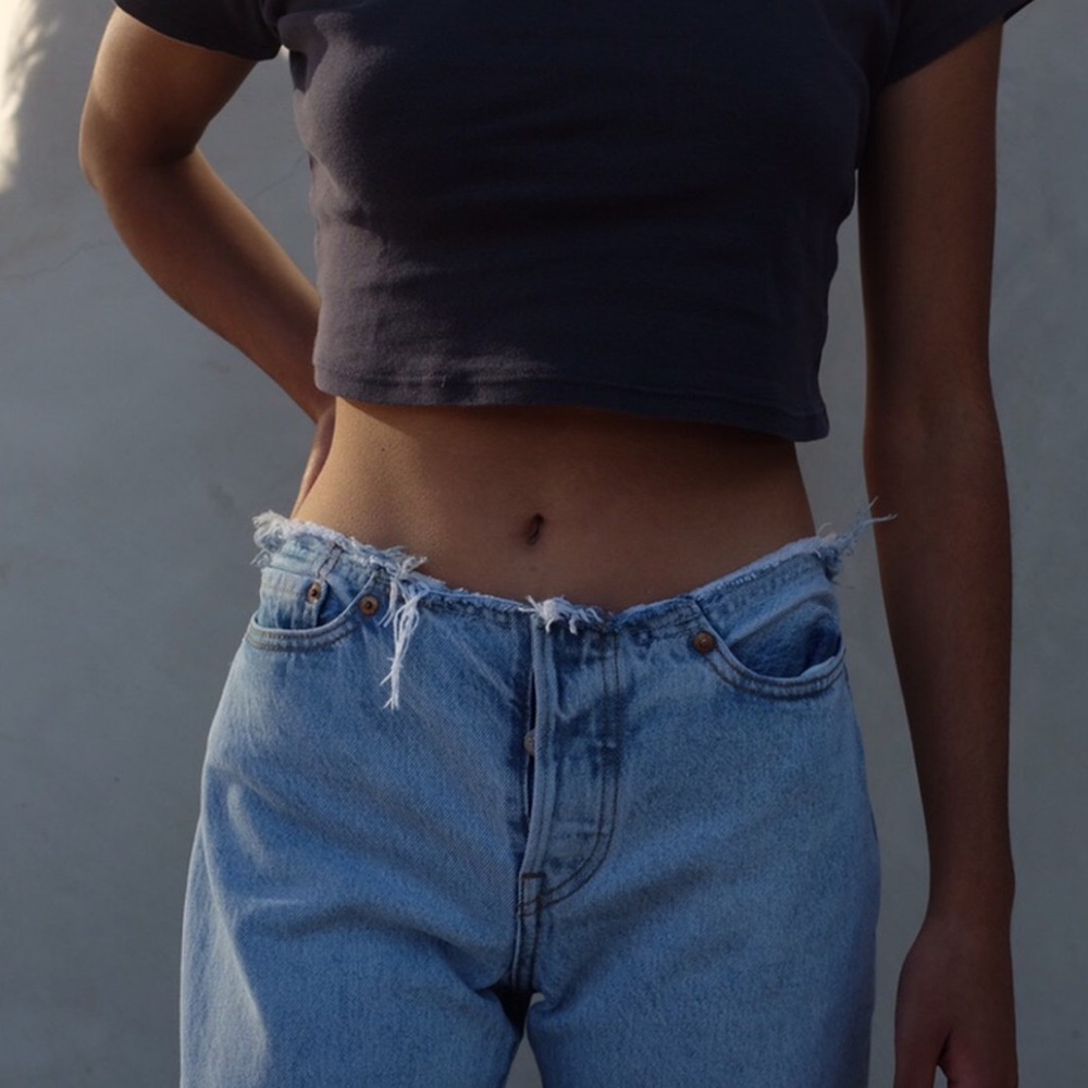 501 Original Low Rider Levi’s Jeans - Frayed Waist
